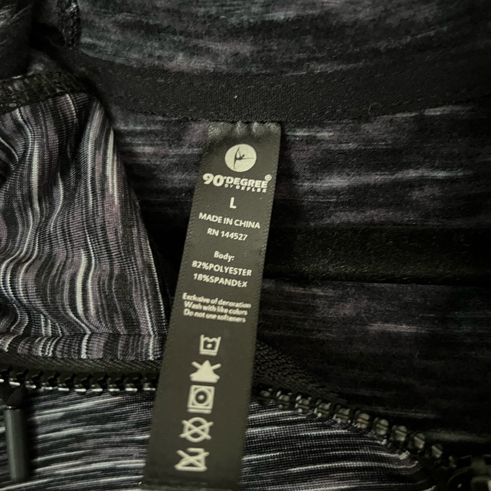 90 Degree By Reflex Charcoal Zip-Up Jacket - Picture 2 of 3